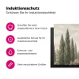 Vallei - Bos - Natuur - Groen Inductie beschermer vinyl 3mm klein -zzzzzzz-lf-ups