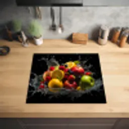 Fruit - Appel - Sinaasappel - Rode vruchten - Water Inductie beschermer vinyl 3mm middel -sfeer5
