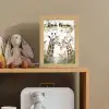 Dieren - Giraffe - Bladeren - Kinderen Light Box met kabel (Kinderlampje) klein -sfeer2_kind