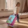 Stadion - Voetballer - Bal - Elektrisch Kinderkoffer - Roze klein -sfeer1