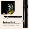 Ananas - Fruit - Water - Planten - Zwart Inductie beschermer vinyl 3mm middel -zzzzzzz-induclip_ES