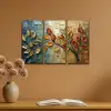 Boom - Bladeren - Natuur - Verflook Canvas - Meerluiken 3 luik klein -sfeer5