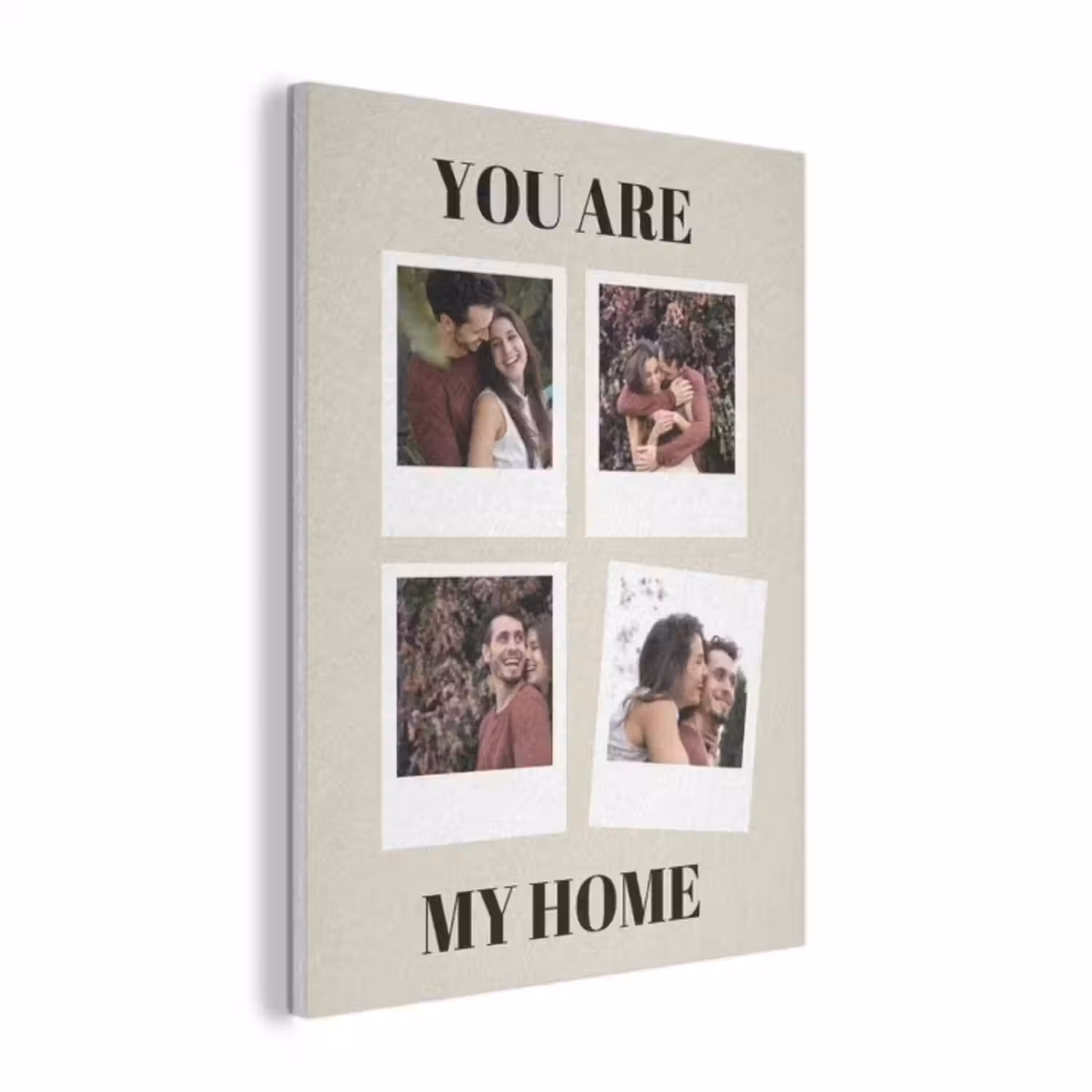 Akoestisch schilderij - You Are My Home - Collage