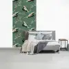 Kersenbloesem - Kraamvogels - Groen fotobehang vinyl groot 64 -slaapkamer