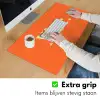 Oranje - Gebroken wit - Nice Muismat XXL klein -sfeer3