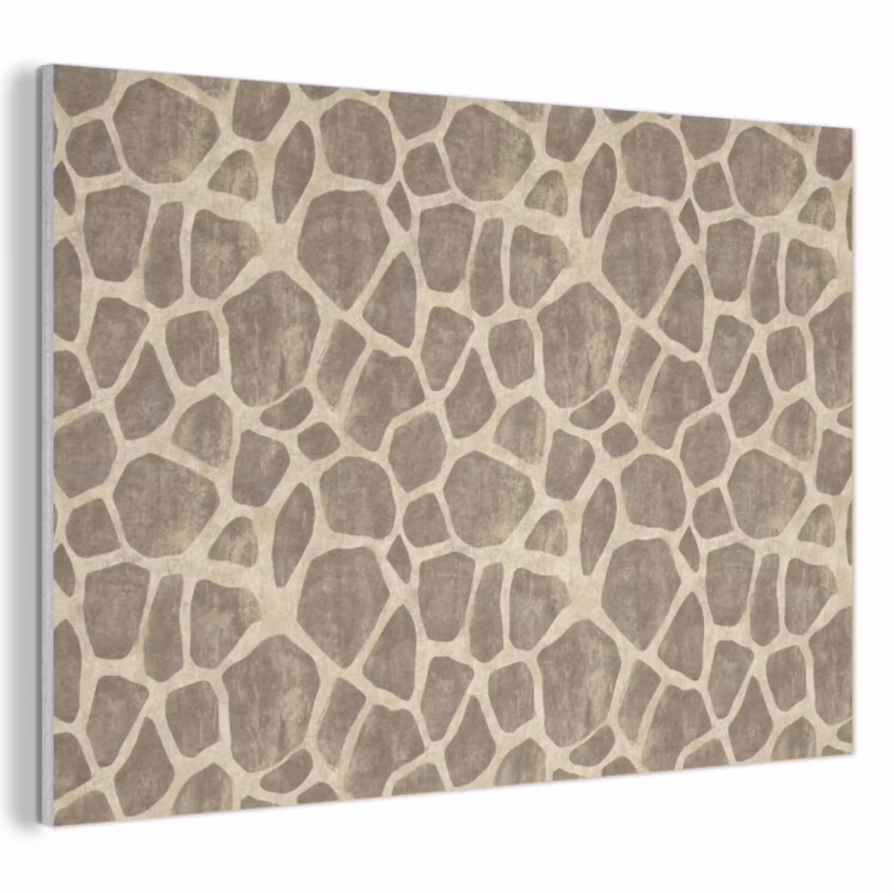 Giraf - Patroon - Beige - Bruin PET vilt klein 837 -3d