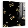 Patroon - Kersen - Goud - Chrome plexiglas 5mm klein -zzzproduct_nieuw