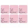 Fuck what they think - Roze - Minimalistisch onderzetter kurk middel -3d