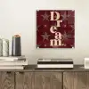 Sterren - Luipaardprint - Dream - Bordeaux plexiglas 5mm klein -sfeer1