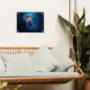 Kwal - Lichtgevend - Tentakels - Blauw tuinposter los doek klein -sfeer7