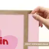 No rain no flowers - Bloem - Roze Light Box met batterij (Wandlamp) middel -USP_websiteprintNL