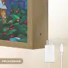 Kerstman - Glas - Kleurrijk Light Box met batterij (Wandlamp) middel -USP_websiteoplaadbaarNL