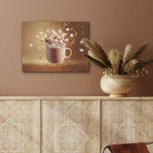 Chocomelk - Drinken - Warm - Bruin PET vilt klein -sfeer4