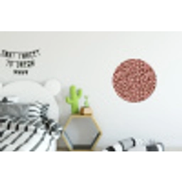 Luipaard - Patroon - Roze Wandcirkel aluminium klein 190 -kinderkamer