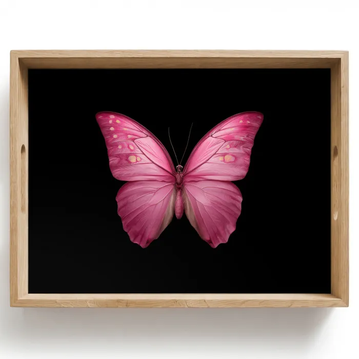 Vlinder - roze - Elegant Dienblad Rechthoek middel -z3d_shopping