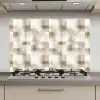 Textuur - Linnen - Beige keuken achterwand spatscherm klein 900 -3d_website