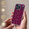 Bladeren - Patroon - Burgundy Telefoonhoesje iPhone 17 Pro klein 878 -sfeer3_NL