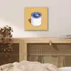 Blikje - Minimalistisch - Blauw - Illustratie aluminium wit klein -sfeer3