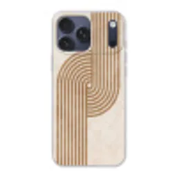 Symmetrische bocht - Koperkleurig Telefoonhoesje iPhone 17 Pro Max klein -3d