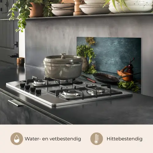 Stilte voor het Koken keuken achterwand spatscherm klein -usp_NL