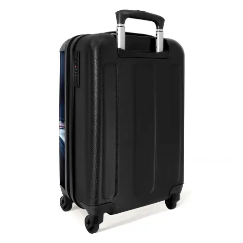 Blauwe blitz Koffer - NBS - Handbagage middel -achterkant