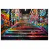 Trap - Graffiti - Kleuren - Kunst poster papier klein -3d