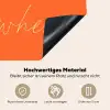 If not now then when - Oranje - Geel - Levendig Inductie beschemer met haakjes klein -ky-onderkant-de