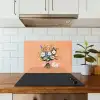 Boeket - Strikje - Quote keuken achterwand spatscherm klein -sfeer2