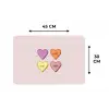 Hartjes - Pastel - Liefde - Moeder Placemat vinyl groot -specs