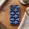 Vissen - Bloemen - Blauw Telefoonhoesje iPhone 17 Pro klein 878 -sfeer1