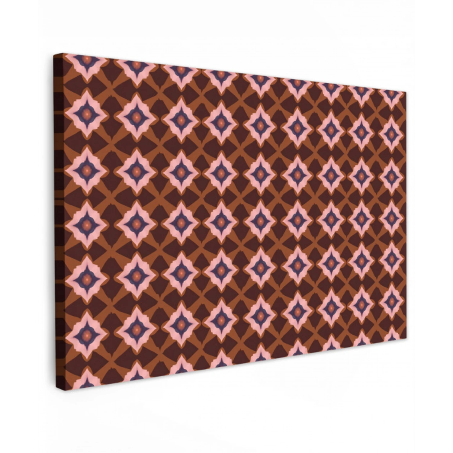 Geometrisch - Sierlijk - Bruin canvas 2cm klein 34 -z3d