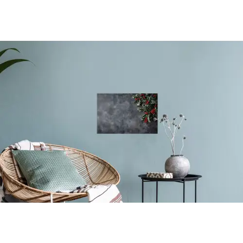 Winter - Hulst - Kerst - Beton Muursticker klein -plant