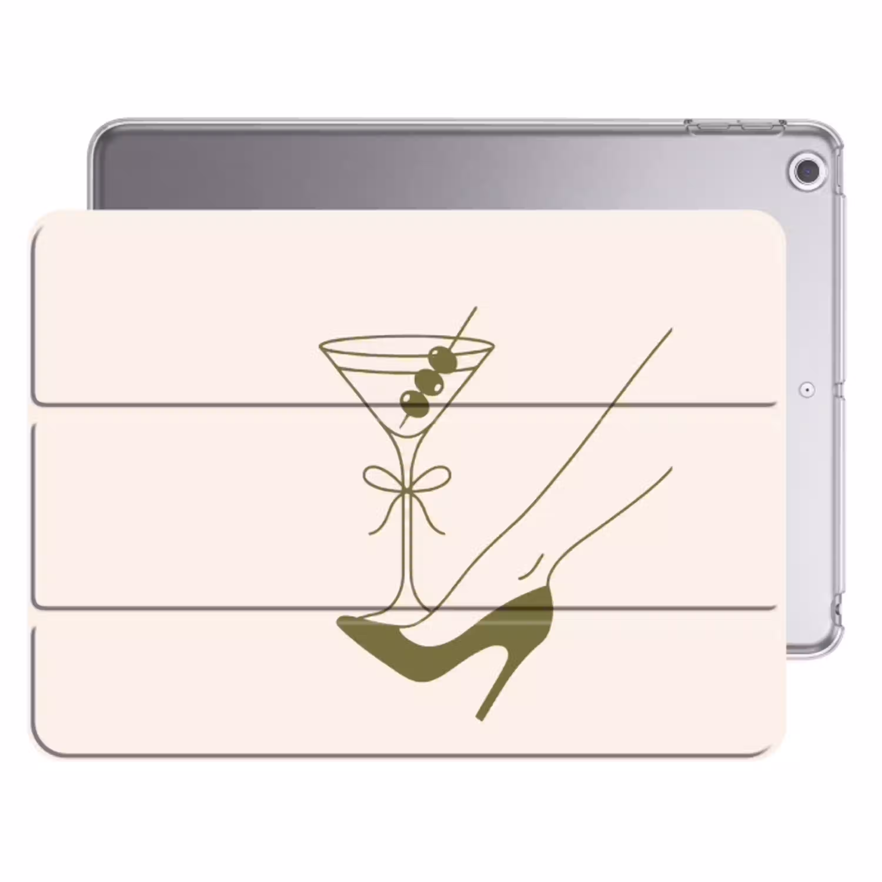 Drank - Martini - Hoge hak - Mode - Groen Apple iPad 2017 middel -threedimensional_3d_global
