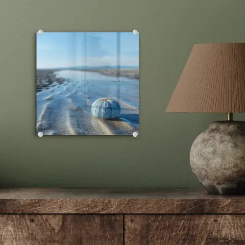 Strand - Schild - Water - Blauw plexiglas 5mm klein -sfeer3