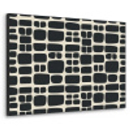 Modern - Organisch - Zwart Textielframe zwart klein 947 -3d