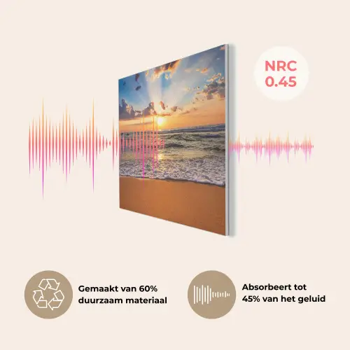 Strand - Zonsondergang - Zee - Wolken - Horizon PET vilt klein -USP_NL