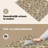 Giraf - Patroon - Beige - Bruin Inductie beschemer met haakjes klein 777 -ky-schoon-nl