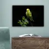 Parkiet - Tak - Bladeren - Geel canvas 2cm klein -sfeer4