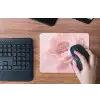 Bloem - Pioenroos - Roze muismat rubber klein -toetsenbord