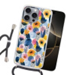 Creatief - Patroon - Kleurrijk Hoesje iPhone 16 Pro Max met koord klein 804 -sfeer1