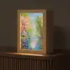Olieverf - Landschap - Natuur - Kleurrijk Light Box met kabel (Tafellamp) klein -z3d_website