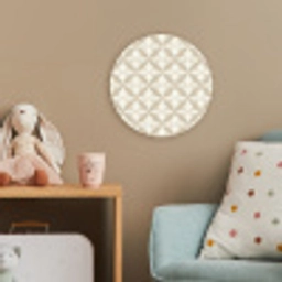 Patroon - Klassiek - Beige Wandcirkel kunststof plaat 5mm dik klein 188 -tsfeer1_kind