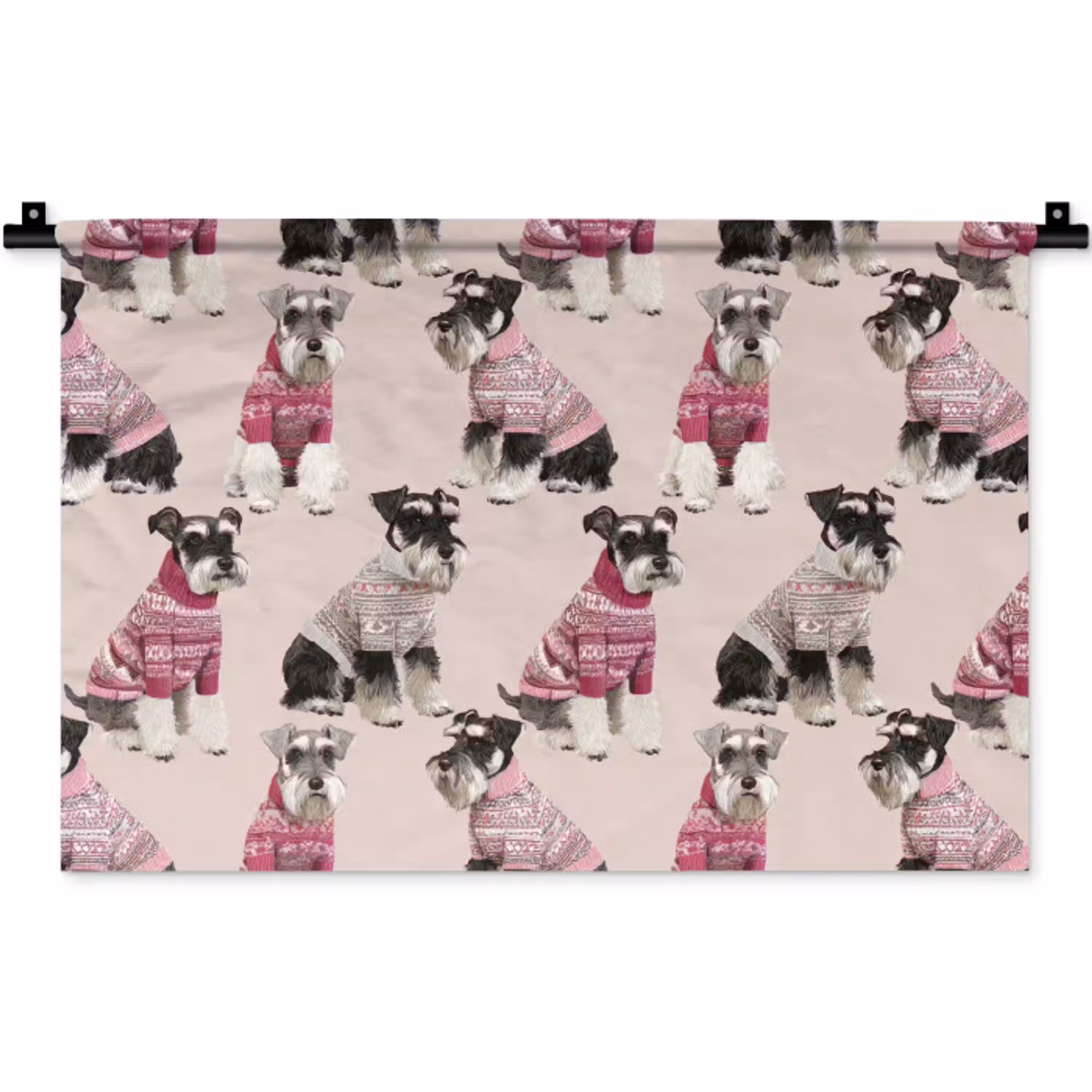 Honden - Truien - Rood Wandkleed katoen klein 269 -zz3d