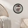 Rose - Strik - Bestek Wandcirkel behangsticker klein -sfeer4