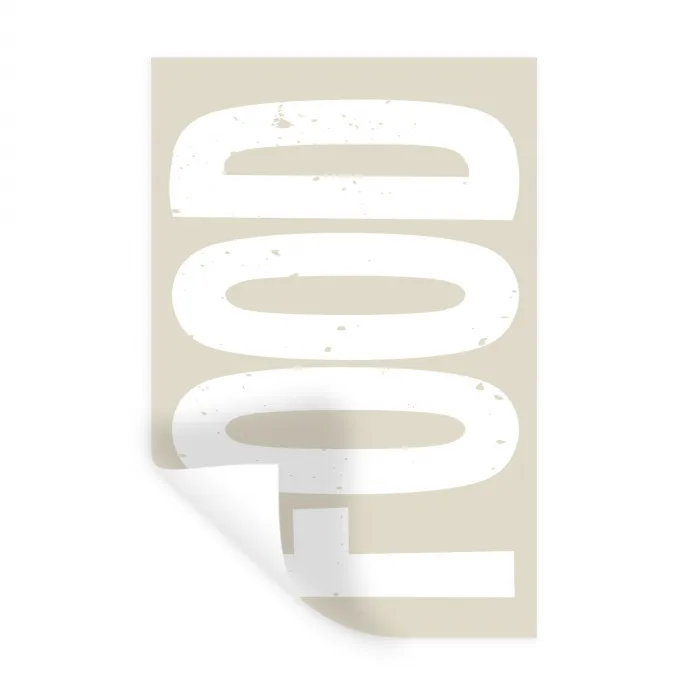 Food - Eten - Decoratie - Japandi Muursticker klein -3d