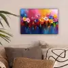 Fantasiebloemen - Verf - Speels canvas 2cm klein -sfeer1