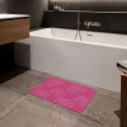 Pioenrozen - Energiek - Roze Badmat klein 997 -sfeer3