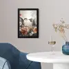 Kolibrie - Vogels - Bloemen - Natuur fotolijst zwart zonder passe partout klein -sfeer4
