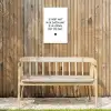 Quotes - Wat je allemaal met me doet - Spreuken Tuinposter op houten frame 2 cm dik klein -sfeer4