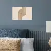 Symmetrische bocht - Koperkleurig poster papier klein -sfeer2